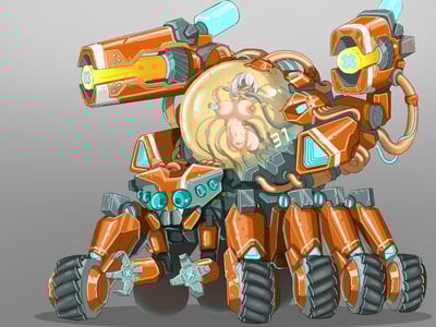 机战史诗(星际大世界,靠性爱操纵机甲战斗)